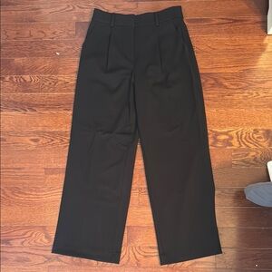 Loft “The Peyton Trouser” Black Wide-Leg Trousers